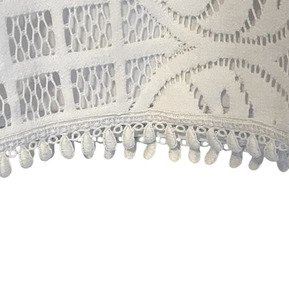 Lilly Pulitzer Mango‎ Shift Mini Dress Leafy Palm Lace White Womens Size S NWT - Picture 6 of 10